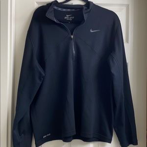 Men’s XL Nike DriFit Quarter ZIP - Black